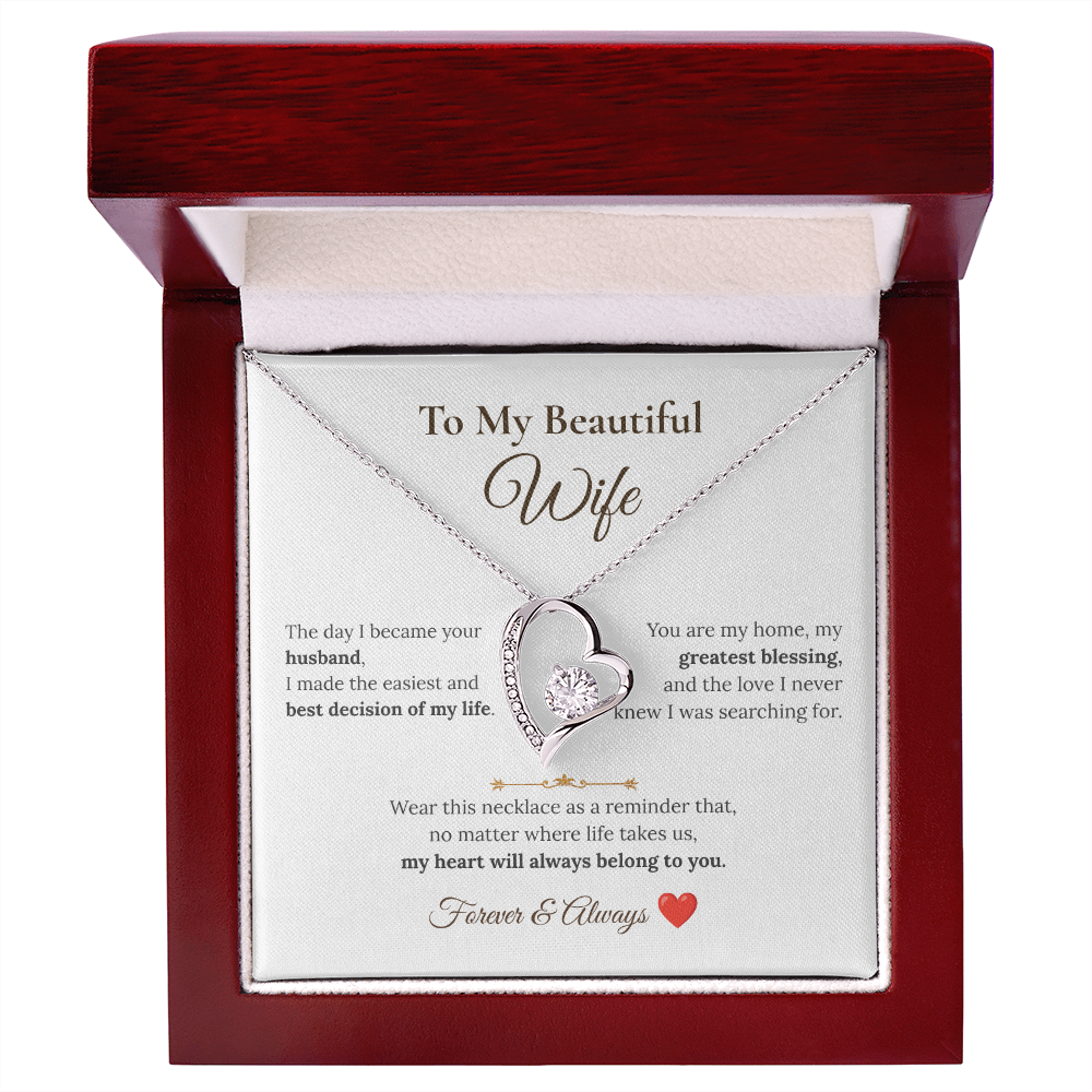To My Beautiful Wife Necklace