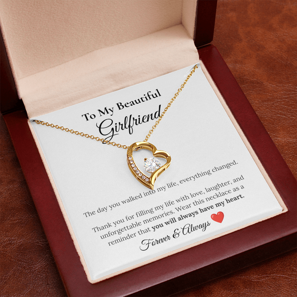 To My Girlfriend Necklace