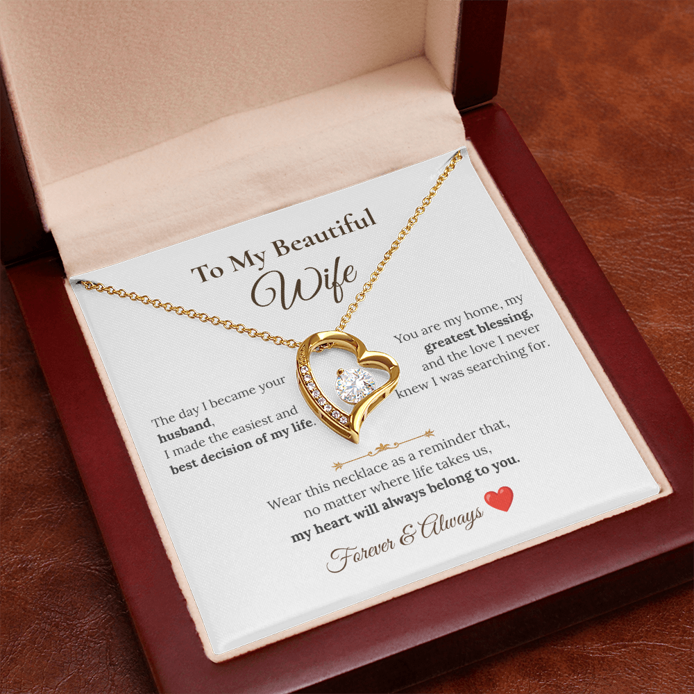 To My Beautiful Wife Necklace