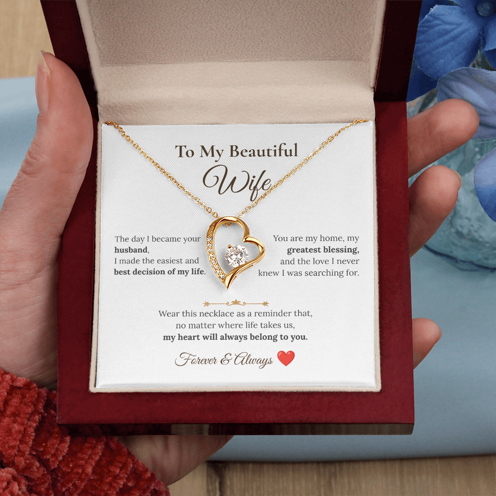 To My Beautiful Wife Necklace