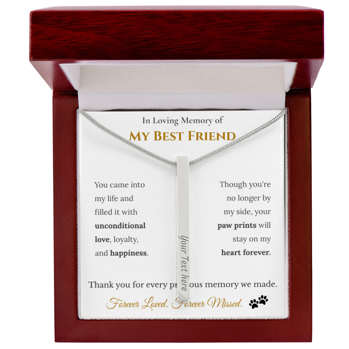 Dog Memorial Necklace