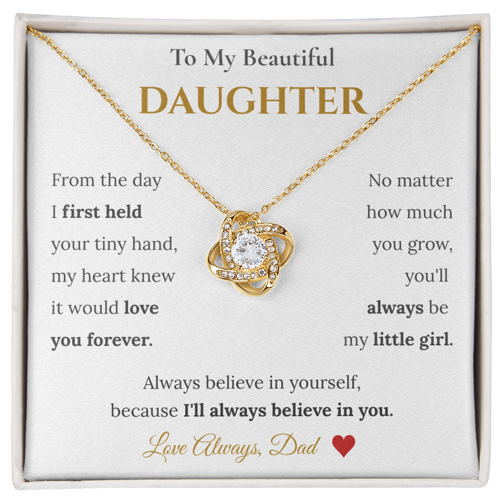 To My Daughter Necklace