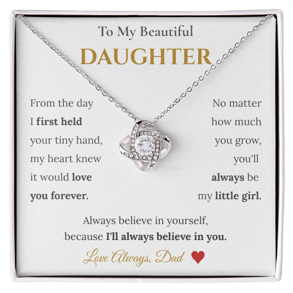 To My Daughter Necklace