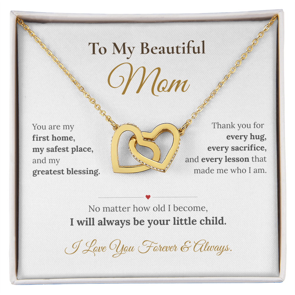 To My Beautiful Mom Necklace