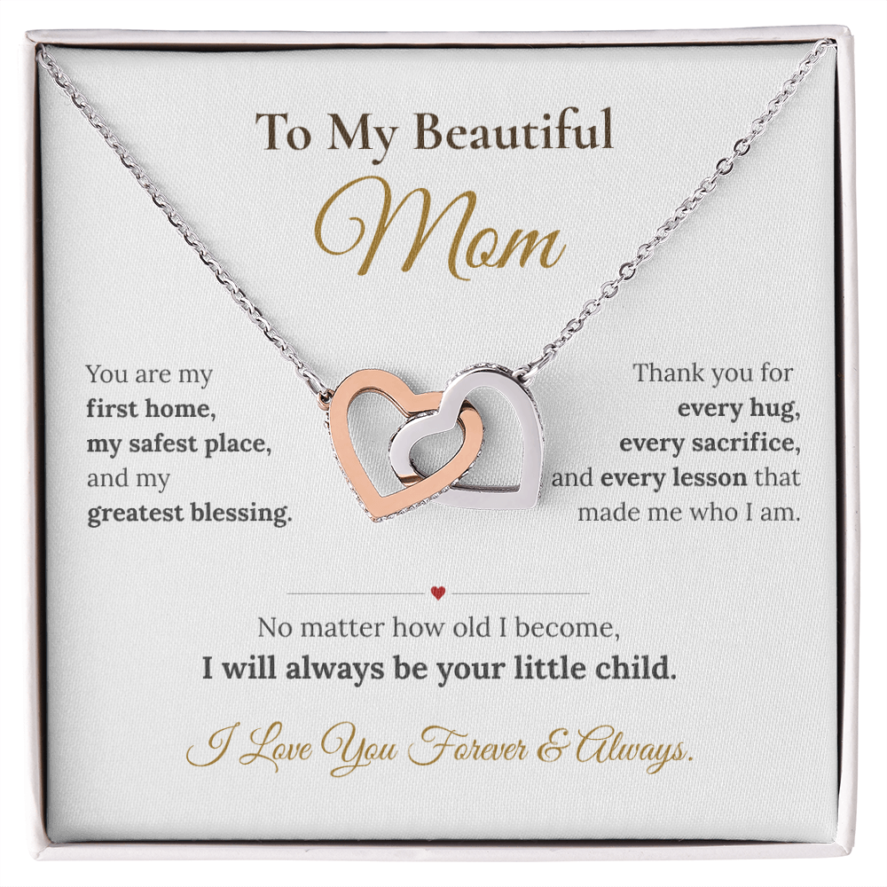 To My Beautiful Mom Necklace