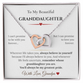 To My Granddaughter, Necklace Gifts From Grandpa