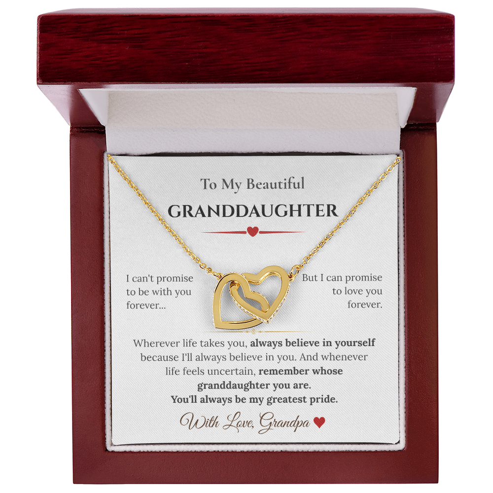 To My Granddaughter, Necklace Gifts From Grandpa
