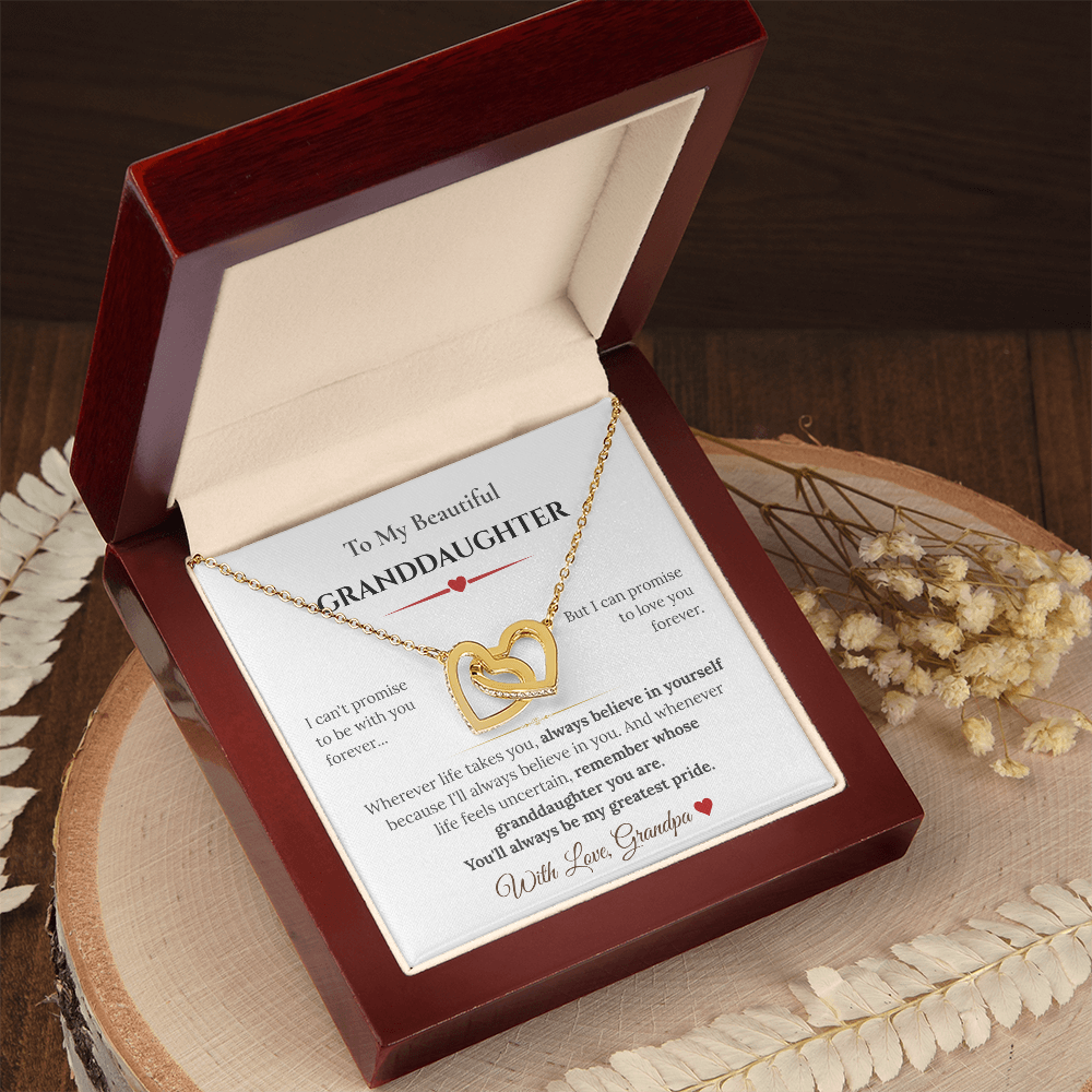 To My Granddaughter, Necklace Gifts From Grandpa