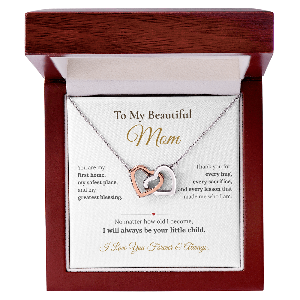 To My Beautiful Mom Necklace