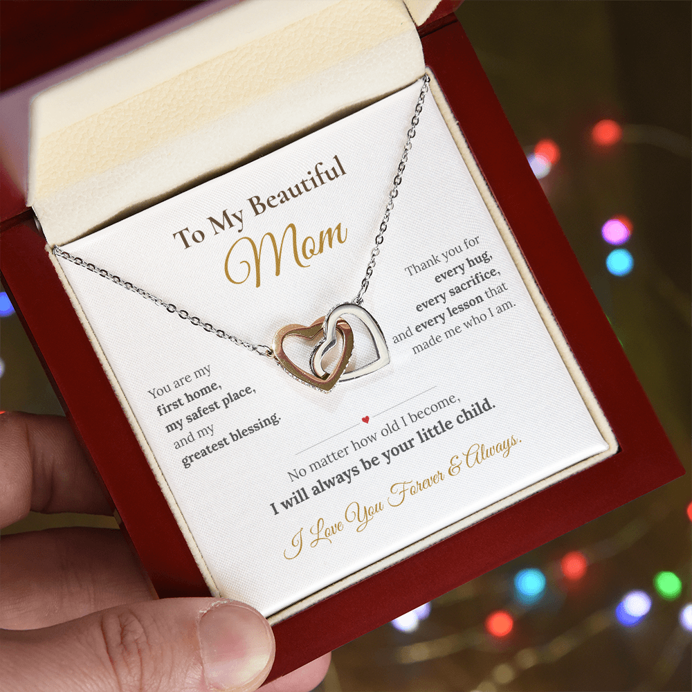 To My Beautiful Mom Necklace