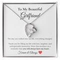 To My Girlfriend Necklace