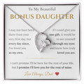 To My Beautiful Bonus Daughter Necklace