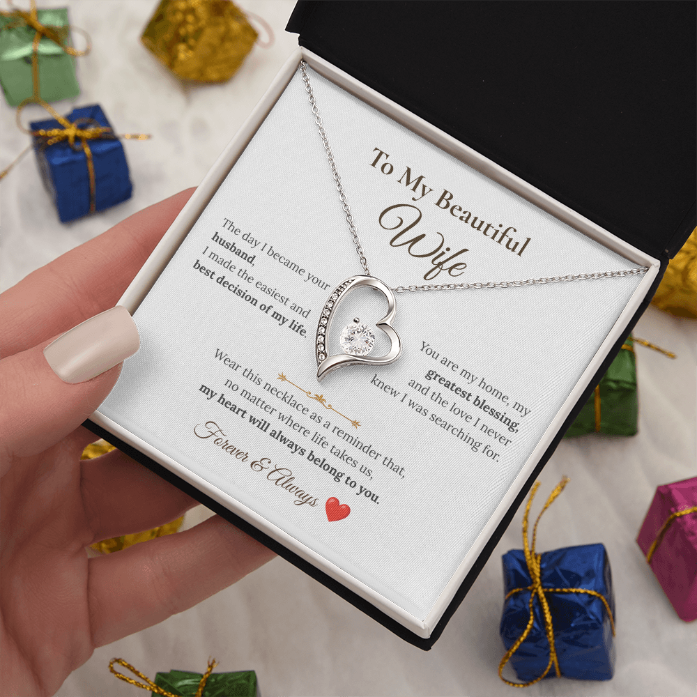 To My Beautiful Wife Necklace