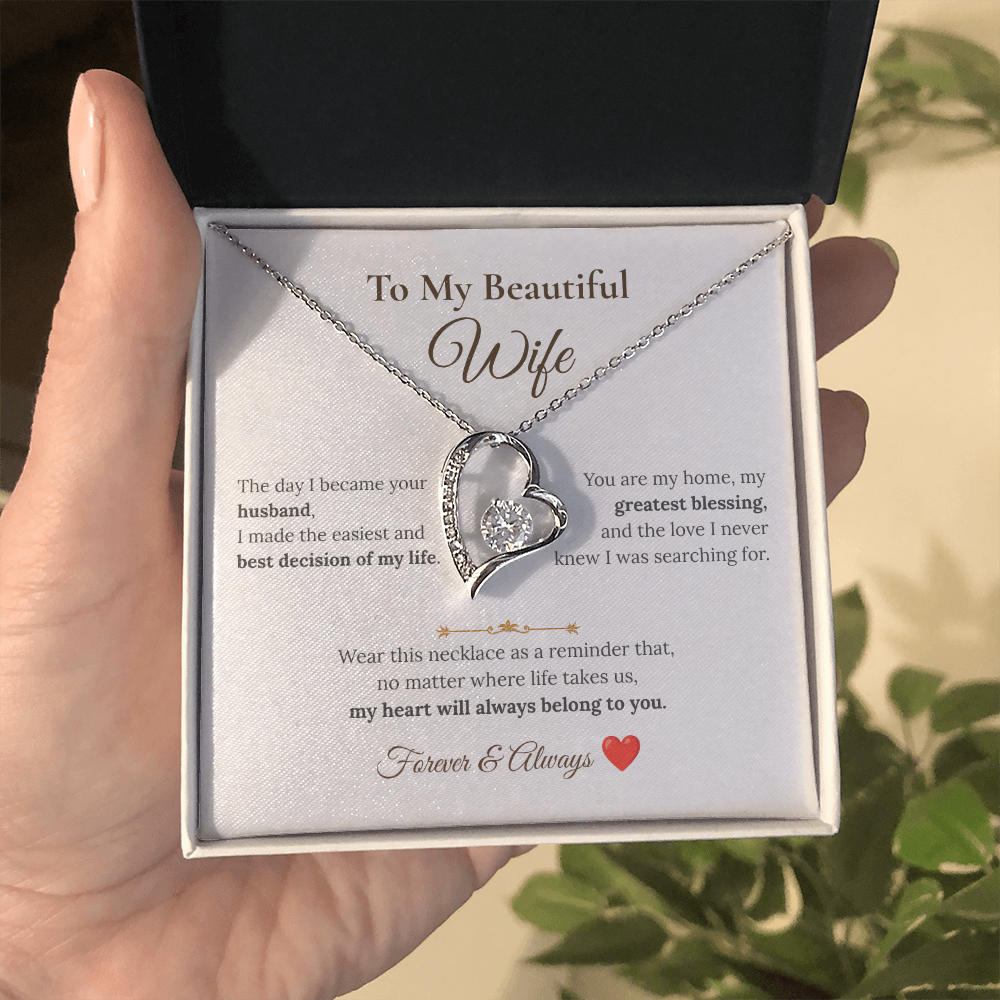 To My Beautiful Wife Necklace