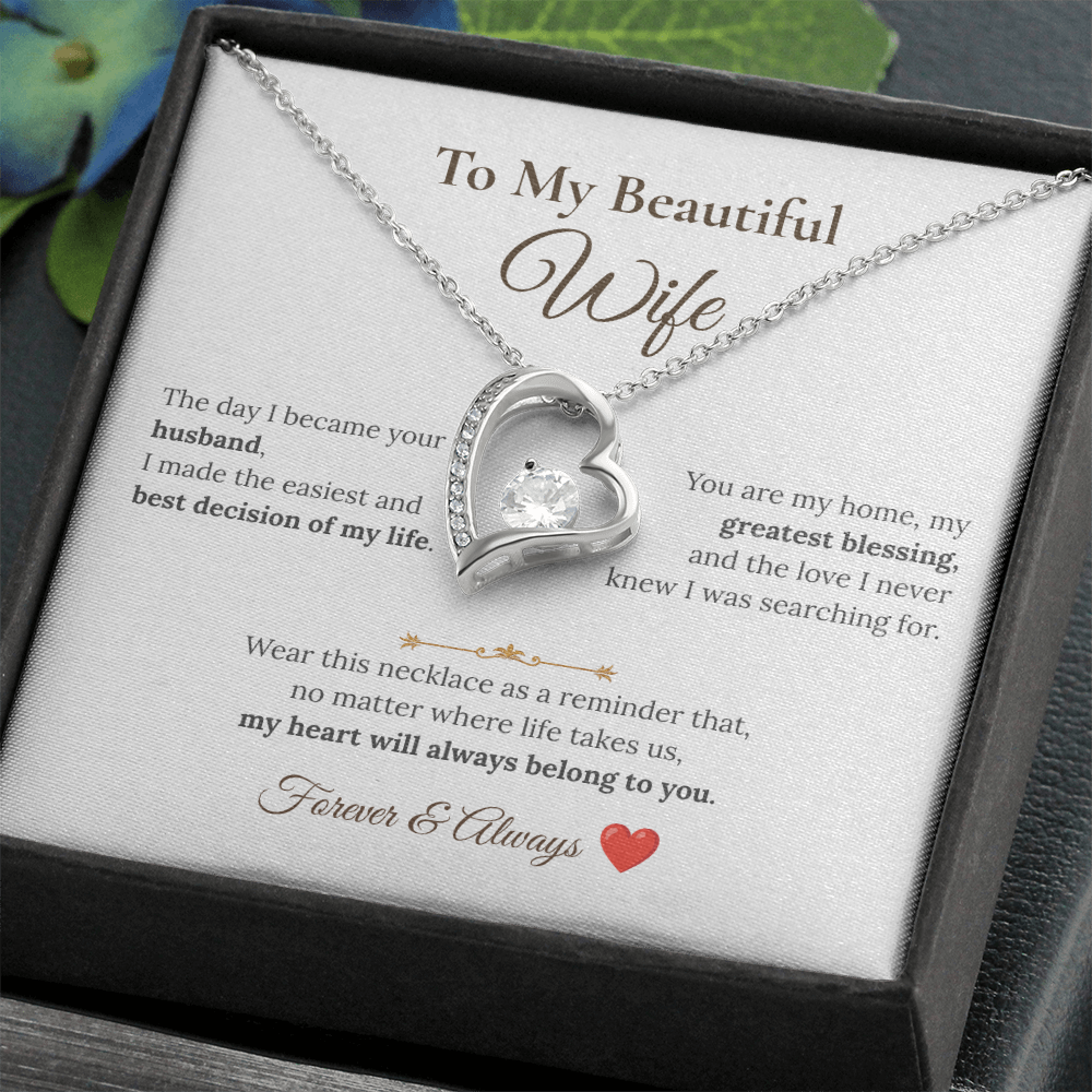 To My Beautiful Wife Necklace