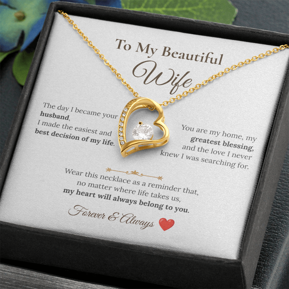 To My Beautiful Wife Necklace