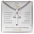 To My Son Necklace Gift From Mom
