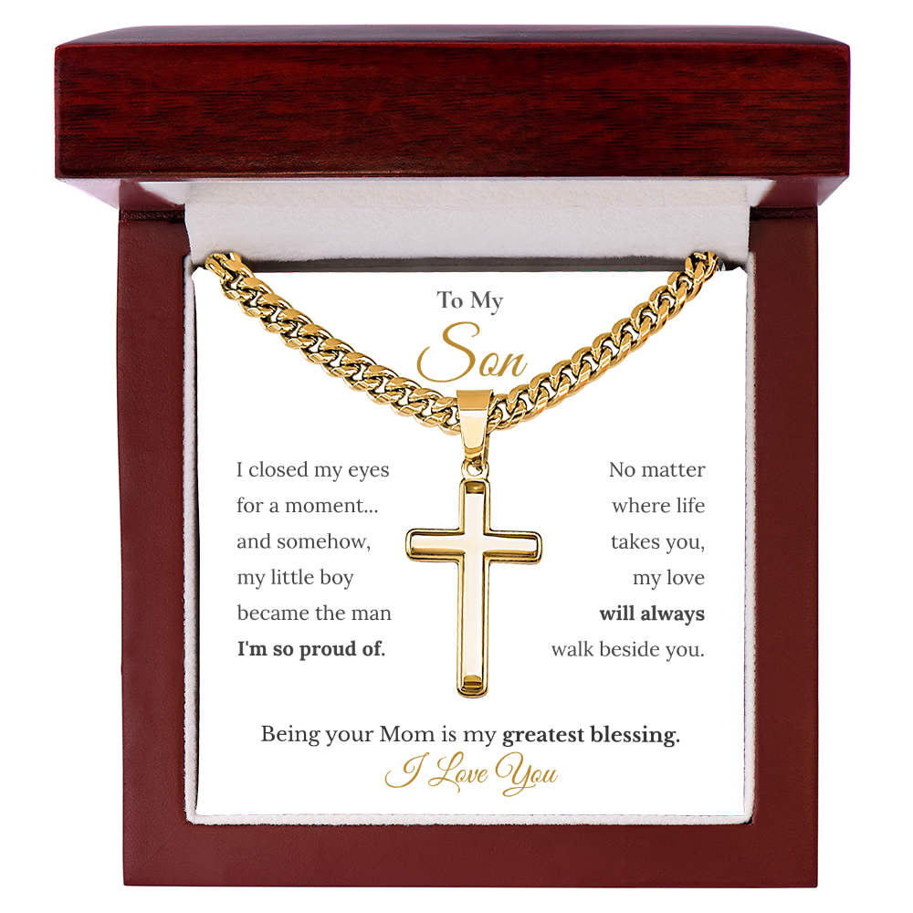 To My Son Necklace Gift From Mom