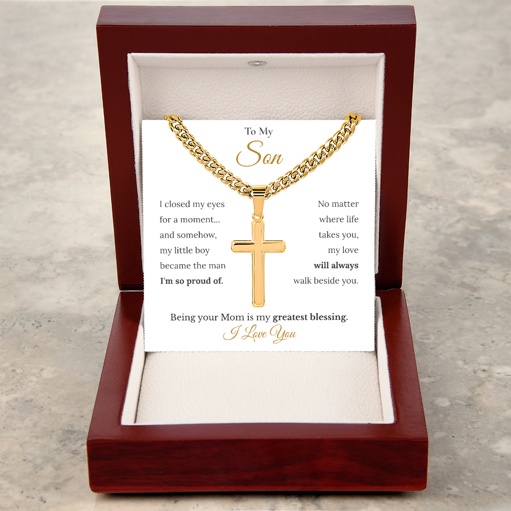 To My Son Necklace Gift From Mom