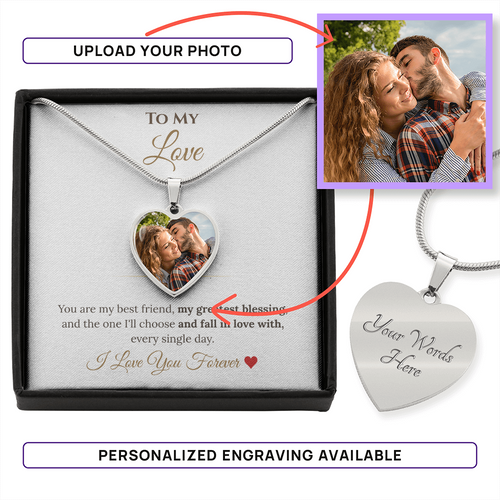 Custom Photo Necklace for Her